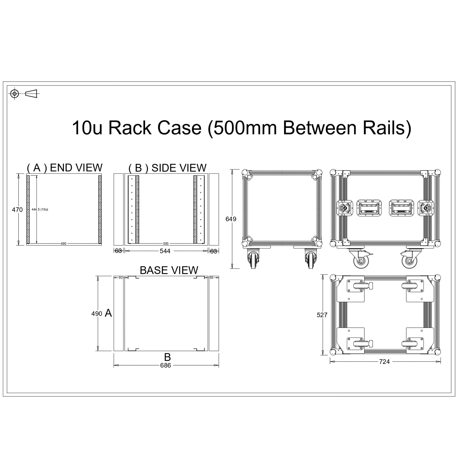 10u Rack Case Flight Case